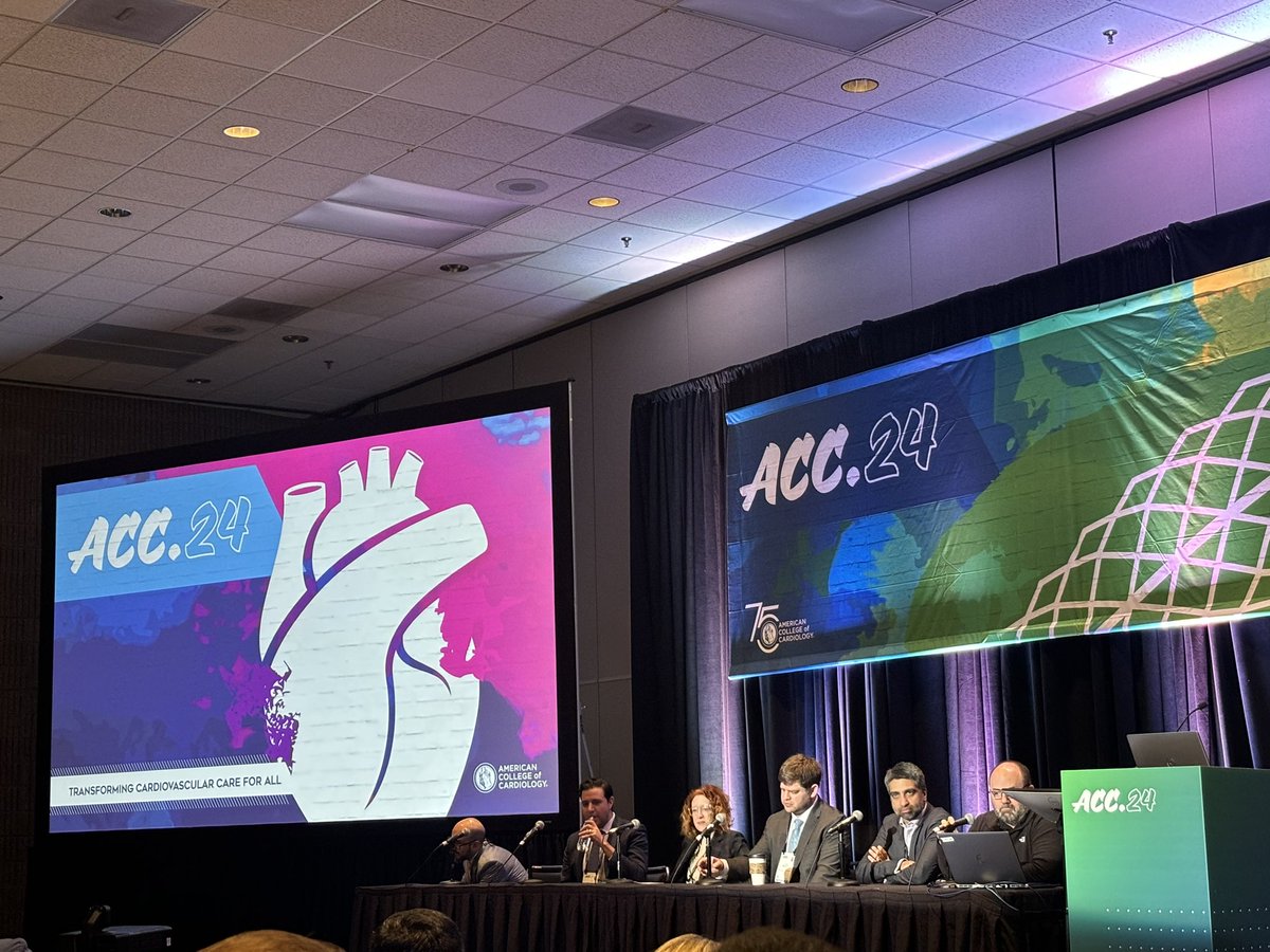 Starting now! #ACC24 @ACCinTouch ECMO From A to Z 📍Starting/Revamping ECMO Programs @PerwaizMeraj 📍ECMo patient selection @DYannopoulos 📍Outcomes + Future @preventfailure 📍ECMO in PE @AdnanKhalifMD 📍Venting Strategies @carlosalviar #criticalcarecardiology