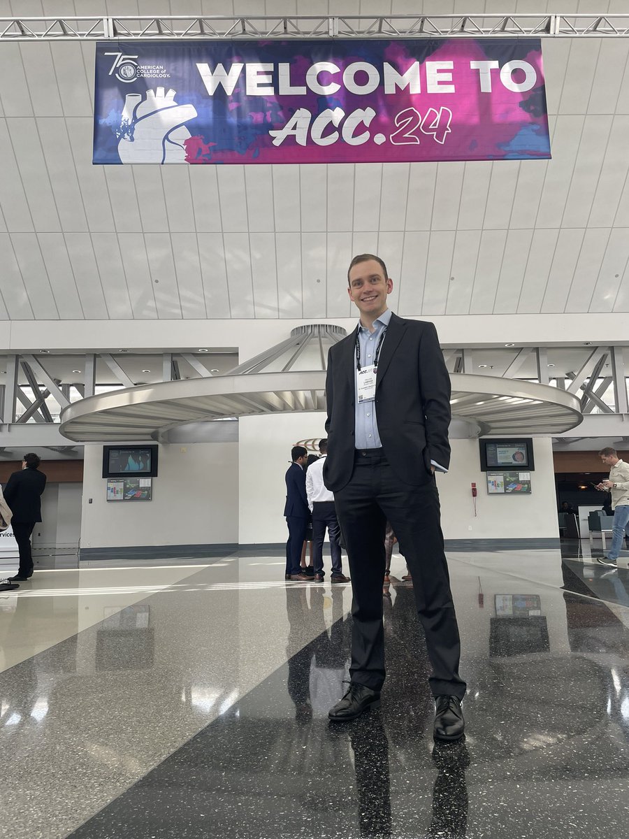 WilliamLaband's tweet image. Great first day at #ACC24 yesterday. Excited to learn about HFmrEF and SIDH today. Come by the poster presentations later to hear about amiodarone toxicity! @ACCinTouch @JACCJournals