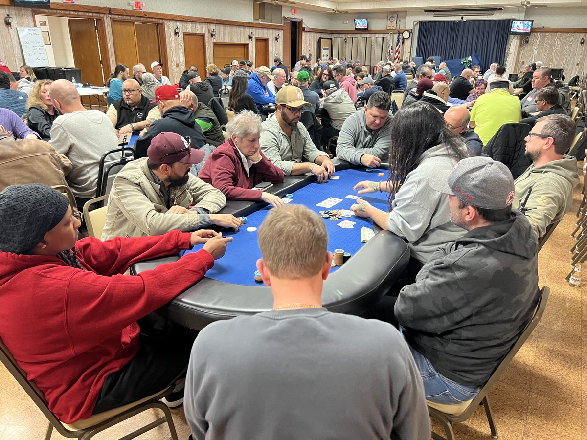 Charity poker TODAY Sunday, 4/7/24:
👉 American Legion Downers Grove
♤ 12pm $250 Mystery Bounty 40K/25min
♡ 2pm $20 Early Bird 5K/12 min
♢ 4pm $50 Sunday Special 25K/15min
♧ 6:30 $20 PLO Action Jackson 3K/12min

#poker #ccgpoker #charitypoker #pokertournament #livepoker