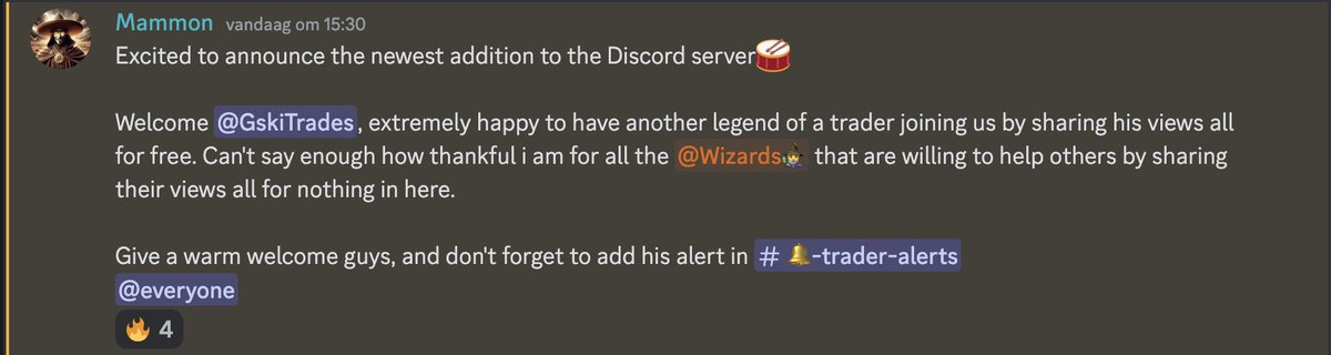 And another highly valuable addition to the Discord server👀👏

Extremely happy to announce that @GskiTrades has joined the army of traders/analysts that share their knowledge all for free, can't thank all traders enough for that🧡

Where are you waiting for? Join the TWMTDW