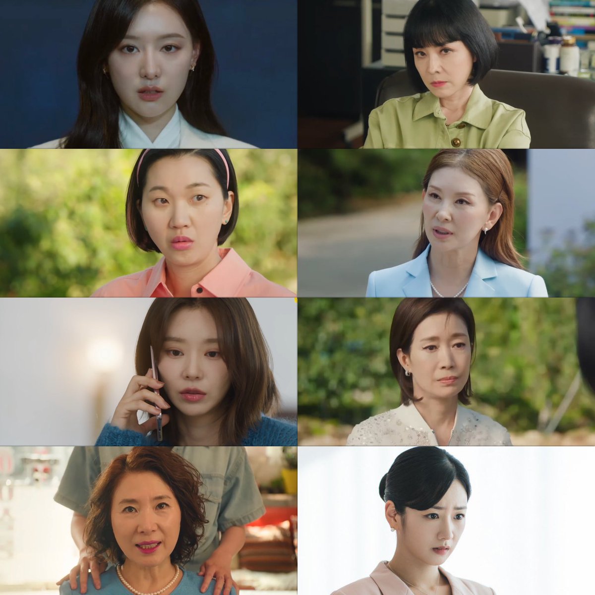 kdramacheese's tweet photo. QOT casting director needs a raise because  this women line up is insane!! all of them fit their roles perfectly! 🔥

#QueenOfTears #QueenOfTearsEp10 https://t.co/LoMm5YWU0D