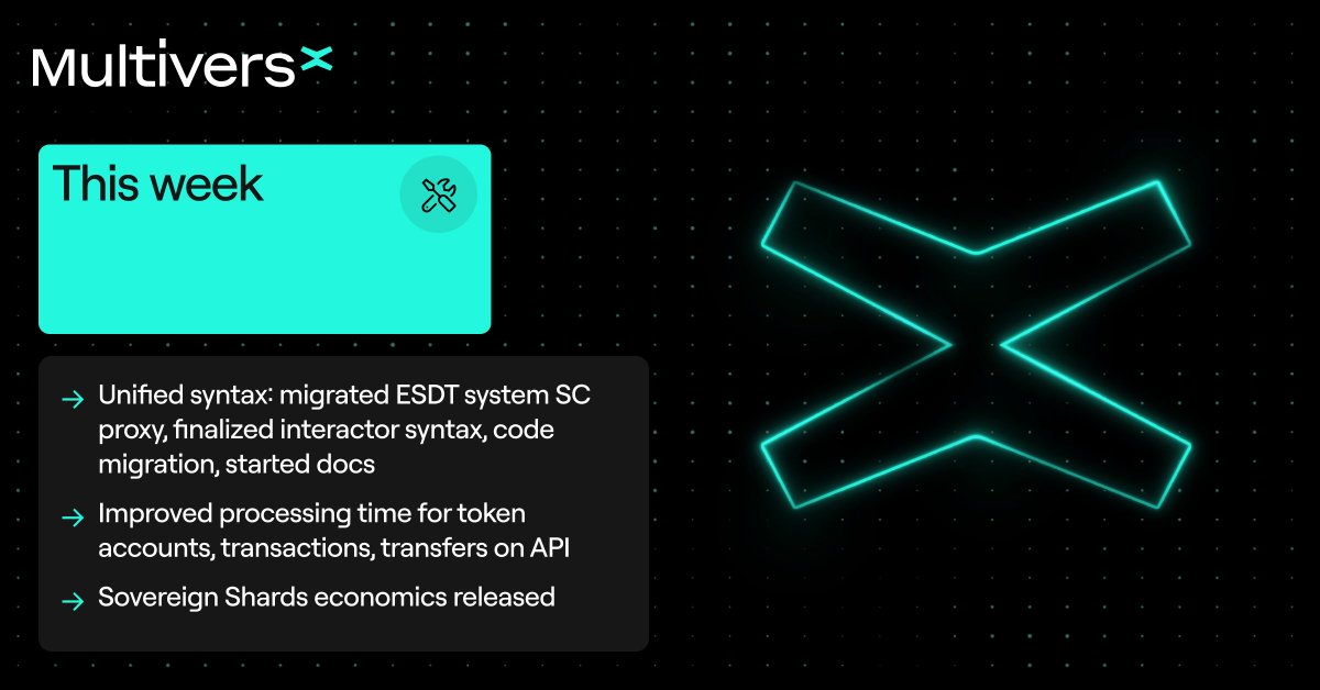 In #MultiversX decentralization is key and a continuous flow of improvements. Latest: radically lower cost of running nodes with multi-key Following: open market auction for validators and new staking incentives via sovereign dual rewards mechanism Weekly #multiversxtech 🛠️