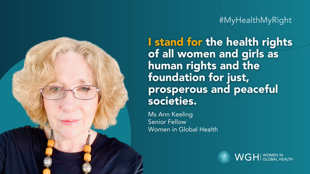 Women's health rights are human rights and are the foundation for just societies 👩 This #WorldHealthDay and beyond #TakeAStand for women's rights with @annvkeeling to overcome the global pushback on gender equality #MyHealthMyRight