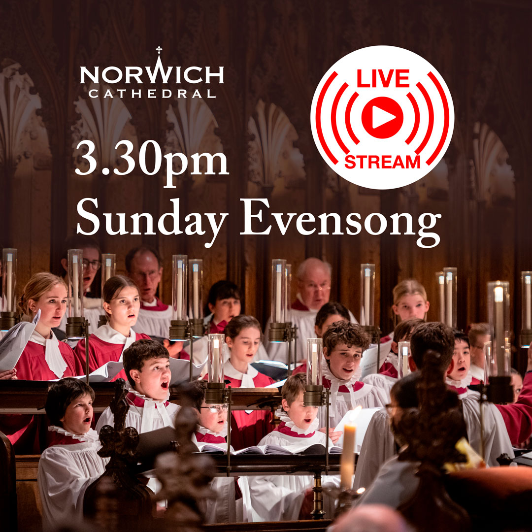 🎶 🙏 Live from Norwich Cathedral, Sunday 7th 🙏 🎶 We will be #live at 3.30pm for Evensong sung by Leicester Church Music Consort Watch live or on catch up here > bit.ly/CathedralLiveS… Remember to subscribe so you don't miss other services, thank you and enjoy.
