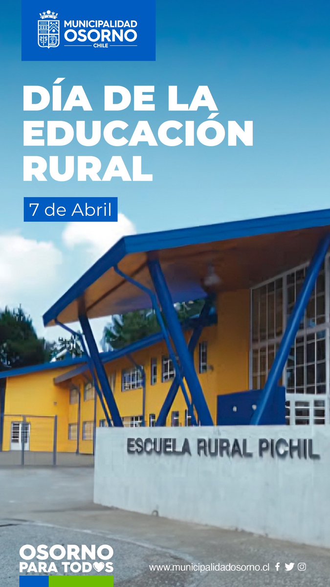 Para la presente gestión edilicia la educación rural debe contar los mismos derechos e igualdad en favor de nuestros niños y niñas. Como Municipio somos sostenedores de 15 establecimientos rurales, a todos ellos nuestro compromiso, por un mejor mañana ✨ #díadelaeducaciónrural