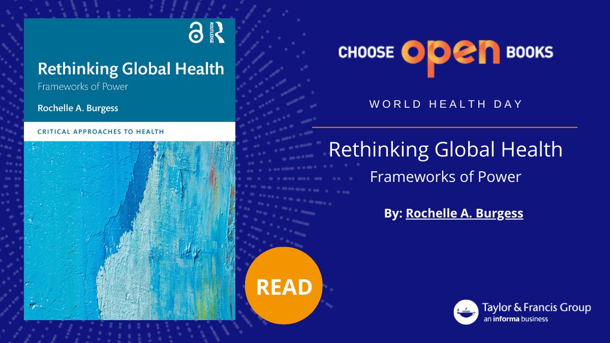 It's #GlobalHealthDay. 'Rethinking Global Health' by @thewrittenro is available to read #openaccess. spr.ly/6018wKrhy