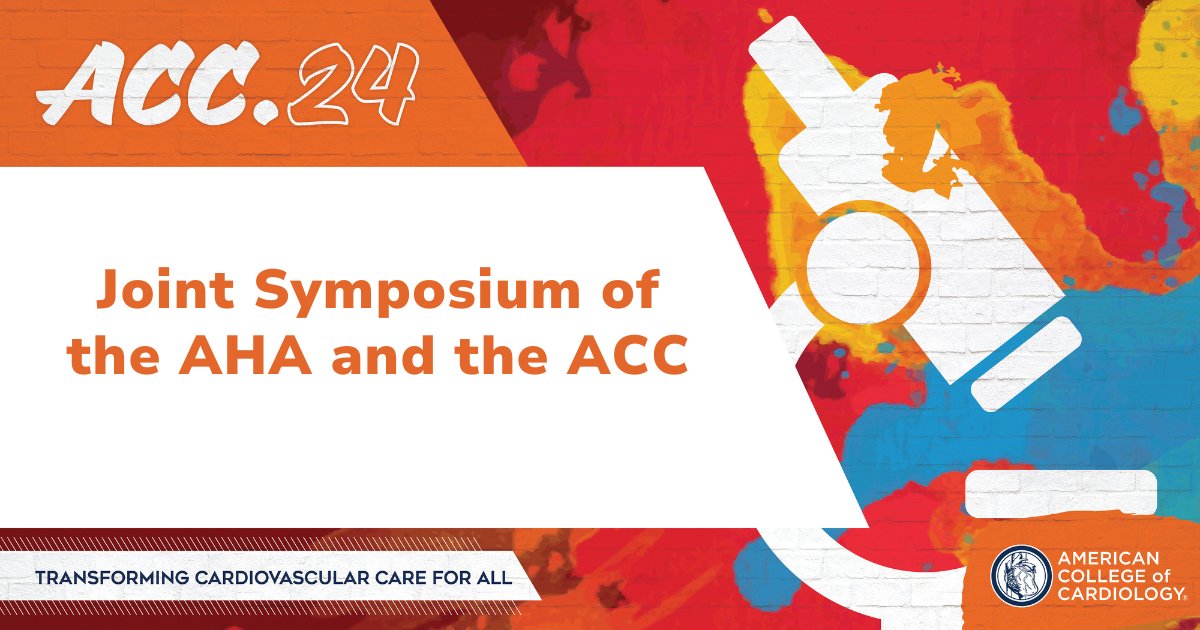 Thanks @American_Heart for your partnership on a joint symposium at #ACC24 today!