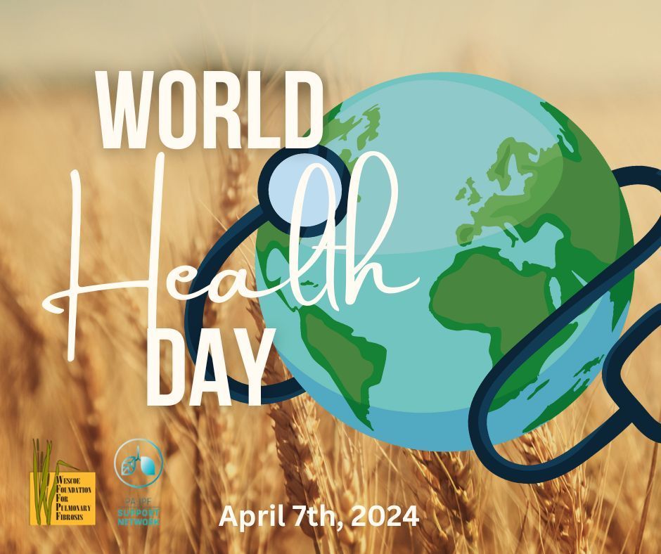 It’s World Health Day! We are incredibly grateful for all of the pulmonologists, respiratory therapists, nurse practitioners, nurses, and healthcare professionals we work with everyday!  Thank you for your dedication to the #pulmonaryfibrosis #ILD community! #worldhealthday
