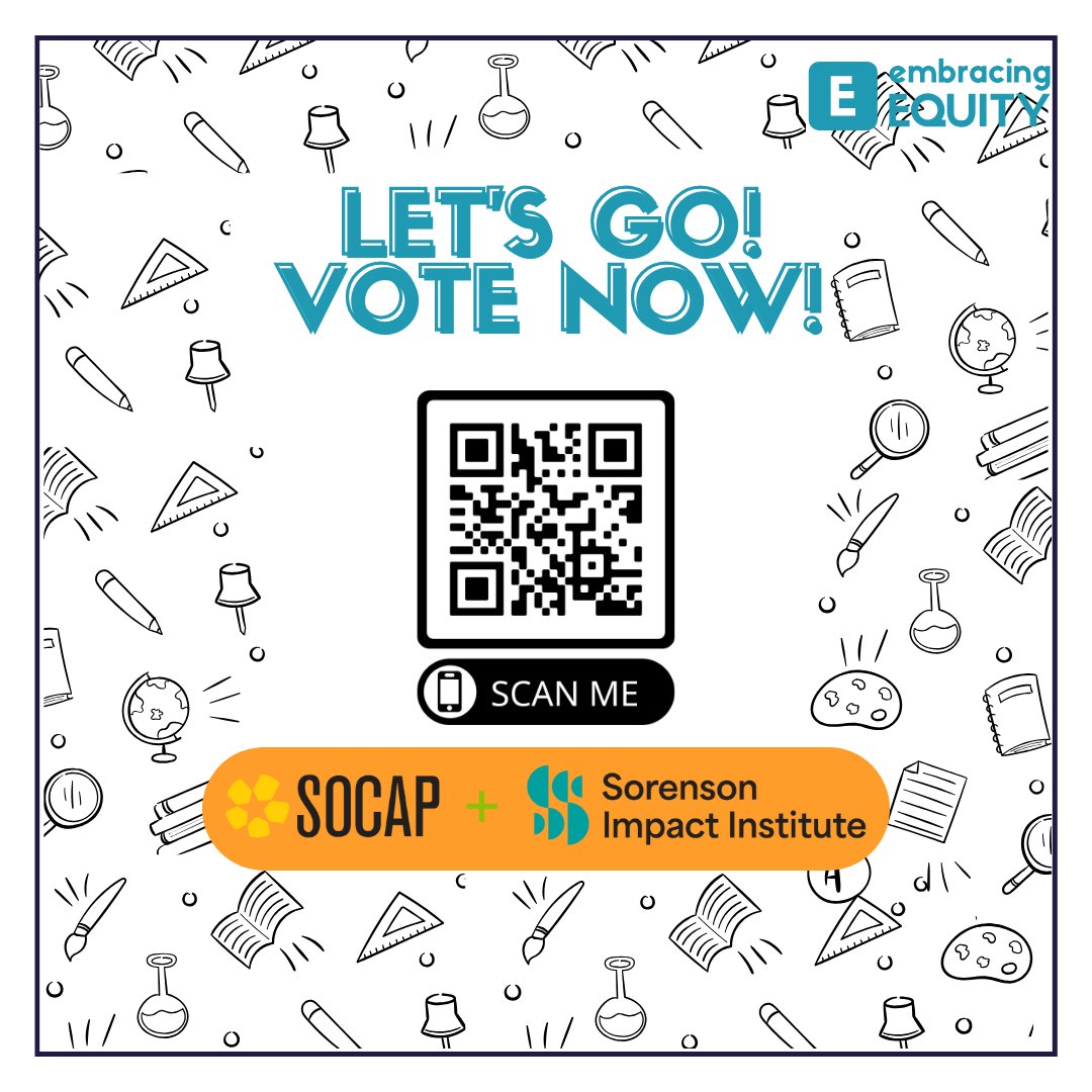 Exciting news! 📚✨ Our very own Rashi Jawade has submitted her proposal to take the stage at #SOCAP24 focusing on 'Culture of Belonging and How to Create It'! Scan the QR to vote for Rashi! Vote at socapglobal.com/session-idea/c…

@SOCAPmarkets