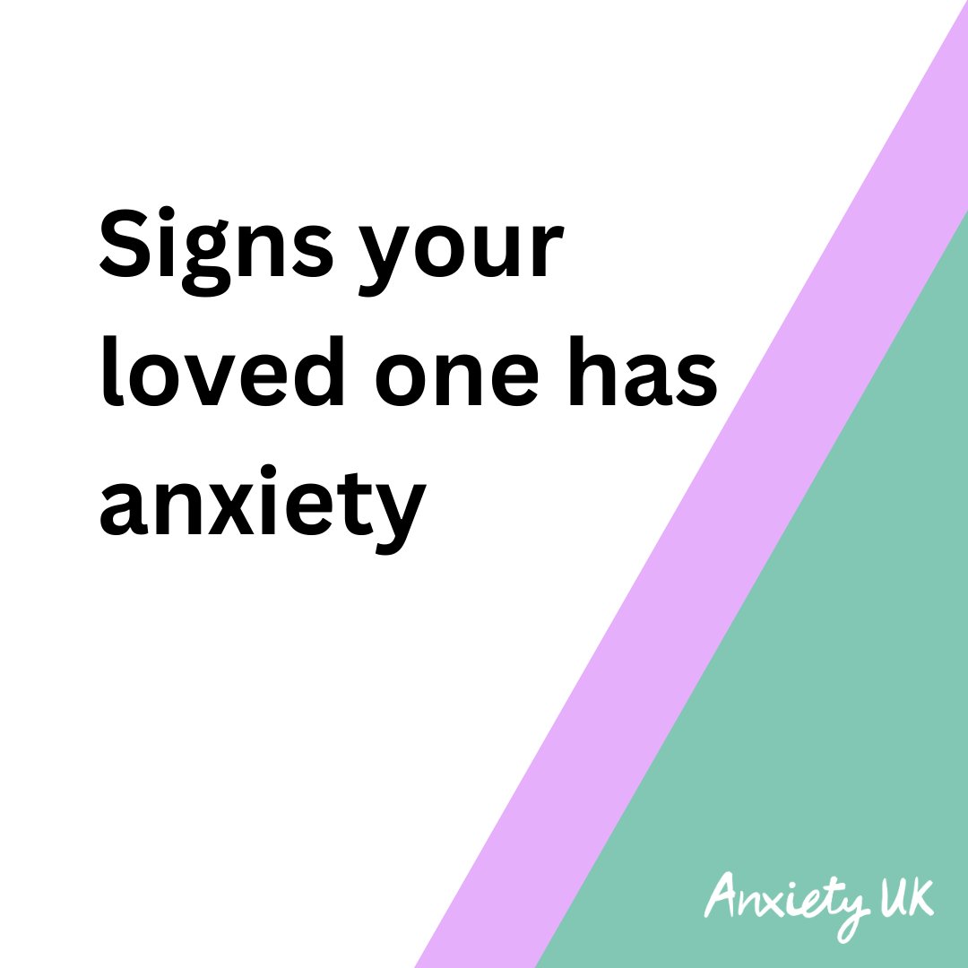 AnxietyUK's tweet image. Are you wanting to support a friend, family member, or colleague but are unsure what it is that has got them down?

Look at these signs and see if it&apos;s anxiety they could be experiencing. See how you can support your loved one here...

anxietyuk.org.uk/get-help/suppo… 

#supportingothers