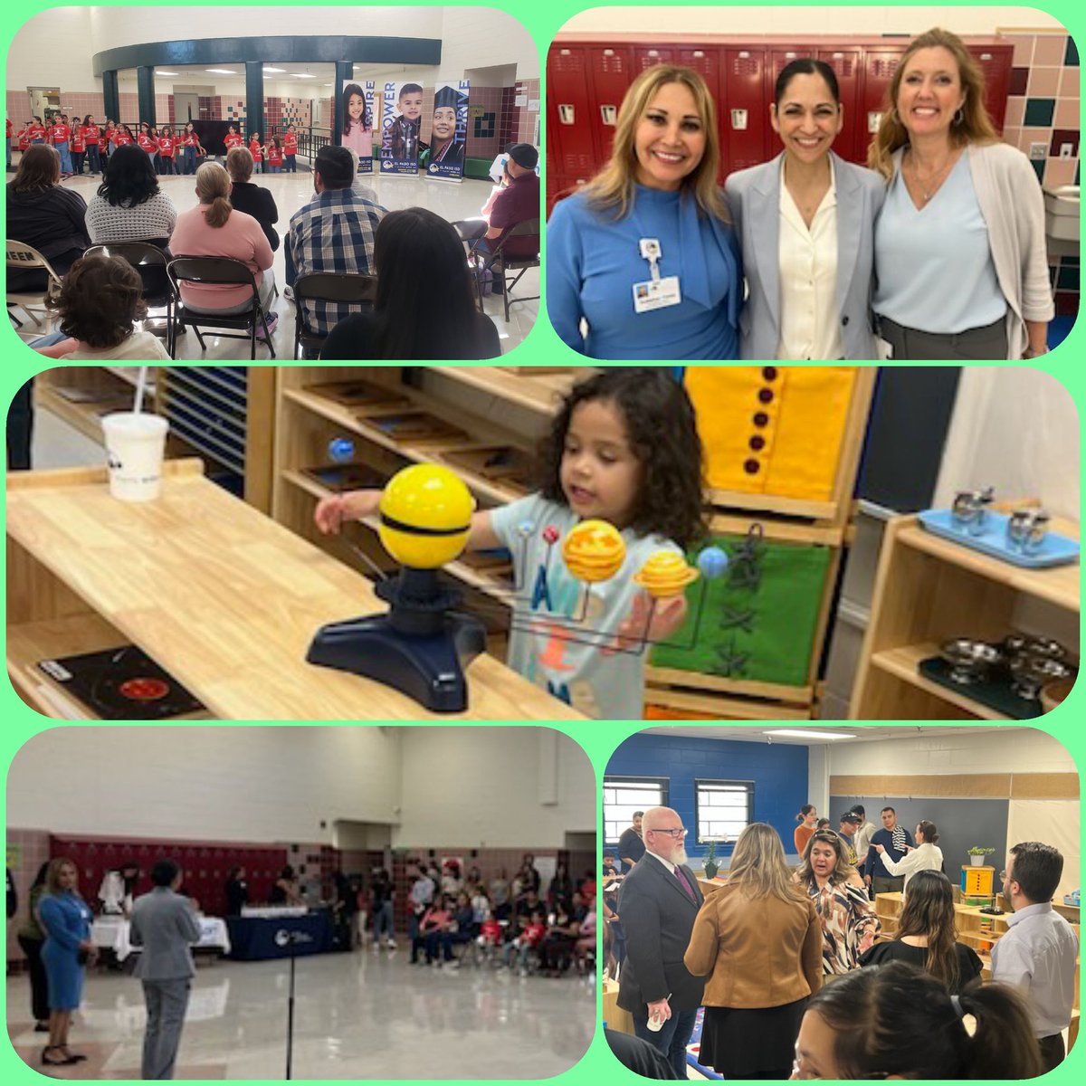Honored to open Dr. Green doors to Montessori. Parents were thrilled to visit the model classroom and celebrated this grand opening. @Al_Garcia_EPISD @ELPASO_ISD @MRomero_EPISD #EPISD @reynahustles @SCalzada08 @DsayavedraEPISD @EPISD_COTE @MCarmona_EPISD