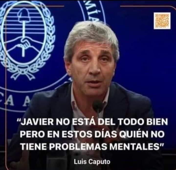 #JuicioPoliticoAMilei
Por insano.
A confesión de parte, relevo de pruebas.!!