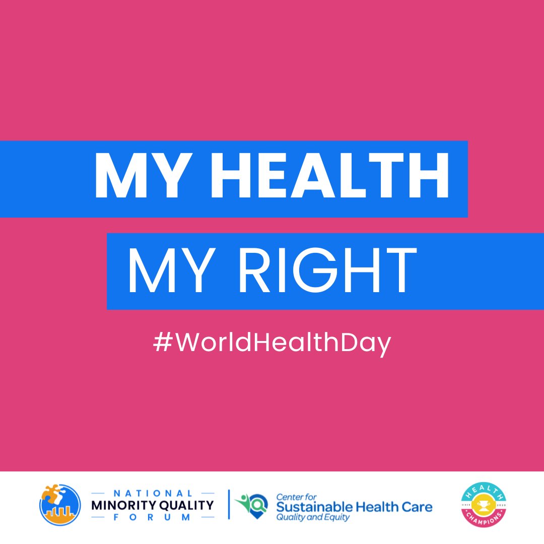 Today and everyday, we must ensure that everyone has access to quality health care.

Trusted voices in the community are key partners in promoting healthy outcomes.

Explore our toolkits to engage with your community about health issues.
nmqf-shc.org/community-inte… #WorldHealthDay