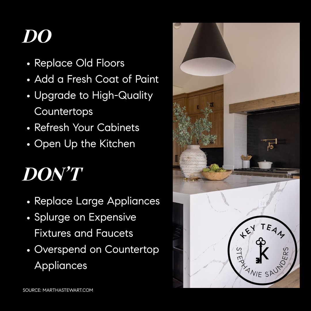 Elevate your culinary space with these 5 kitchen upgrades that bring both style and functionality to your home! #KitchenUpgrades #HomeInvestments #SellYourHouseWithSteph