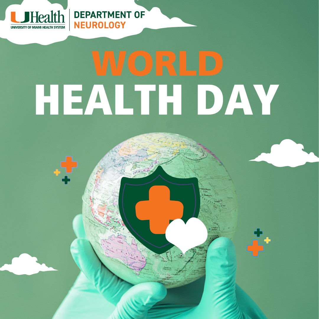 Neurological conditions are the leading cause of illness and disability worldwide. The WHO recommends prevention, treatment, and rehab along with early detection to improve neurological outcomes! #WorldHealthDay loom.ly/h031yfU @umiamimedicine @UMiamiHealth @UmiamiMBI