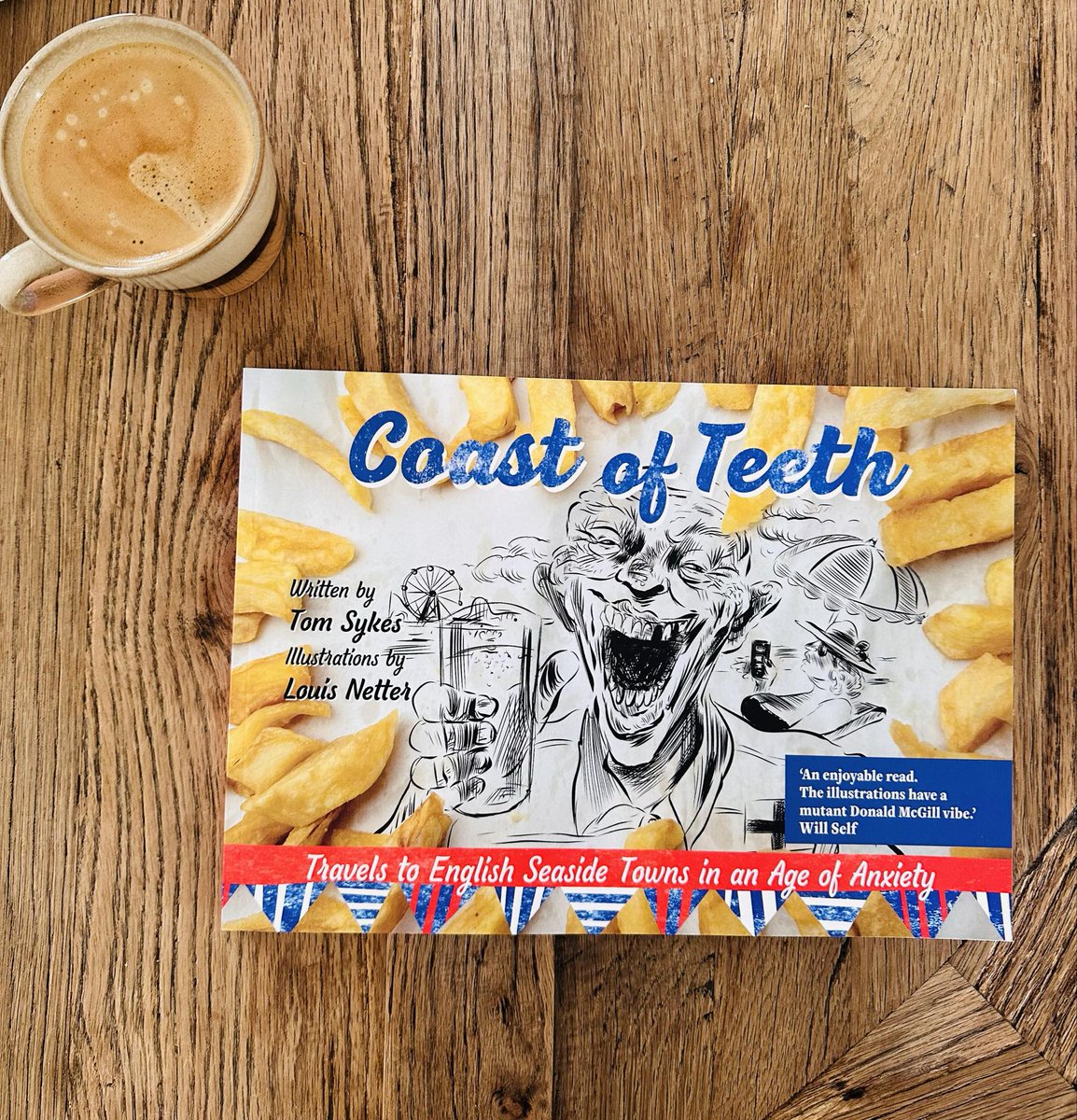 BOOK OF THE WEEK! 📖

Tom Sykes and <a href="/LouisNetter/">Louis Netter</a>'s new illustrated travelogue, Coast of Teeth exposes the light and dark sides of English seaside towns, possibly our last outposts of eccentricity and individuality.

#FelixstoweBookFestival #BookOfTheWeek #Books