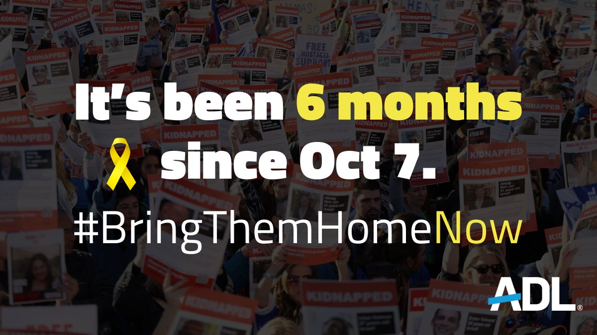It’s been #SixMonths. The hostages are out of time and we cannot look away. Those who value freedom are calling for their unconditional release. All around the world, people are demanding to #BringThemHomeNow. Wherever you are, let us know how you're showing your support today.