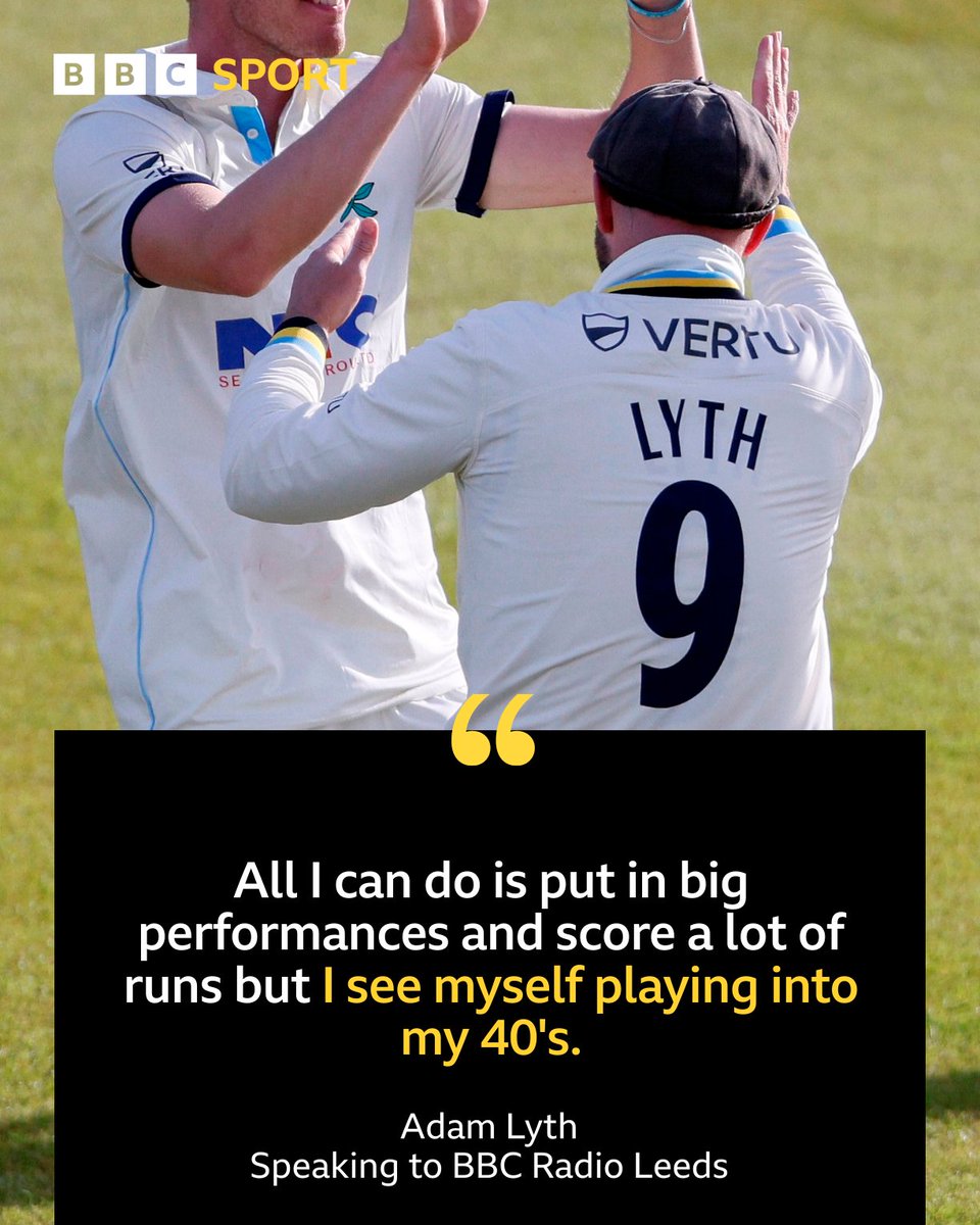 🗣️ 'Tick them off one by one and see how many I can get.'

Yorkshire's Adam Lyth speaks about his his own personal milestones at the club after he makes it to 12,000 Championship runs.

Listen 👉 bit.ly/49xFvkR

#YCCC | #BBCCricket