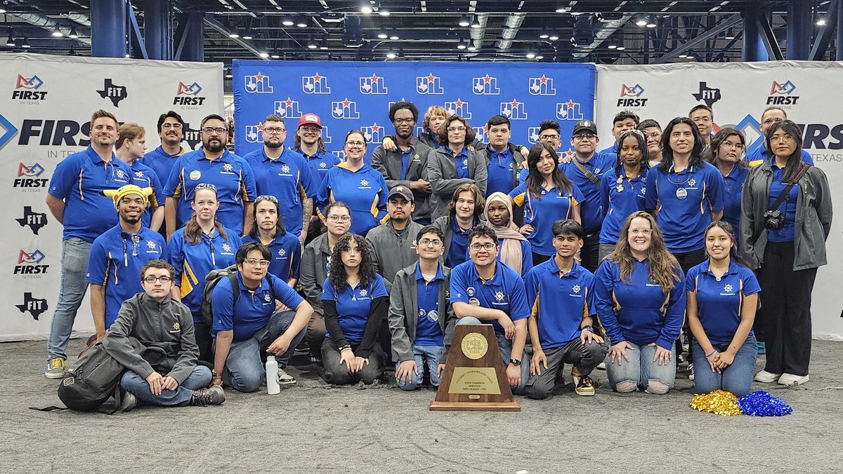 Congratulations to the Conrad High School RoboChargers UIL Back 2 Back State Champions!! 🏆🏅 @dallasschools @DallasISDSupt @RyanZysk @SBarrios_DISD @VivFairley