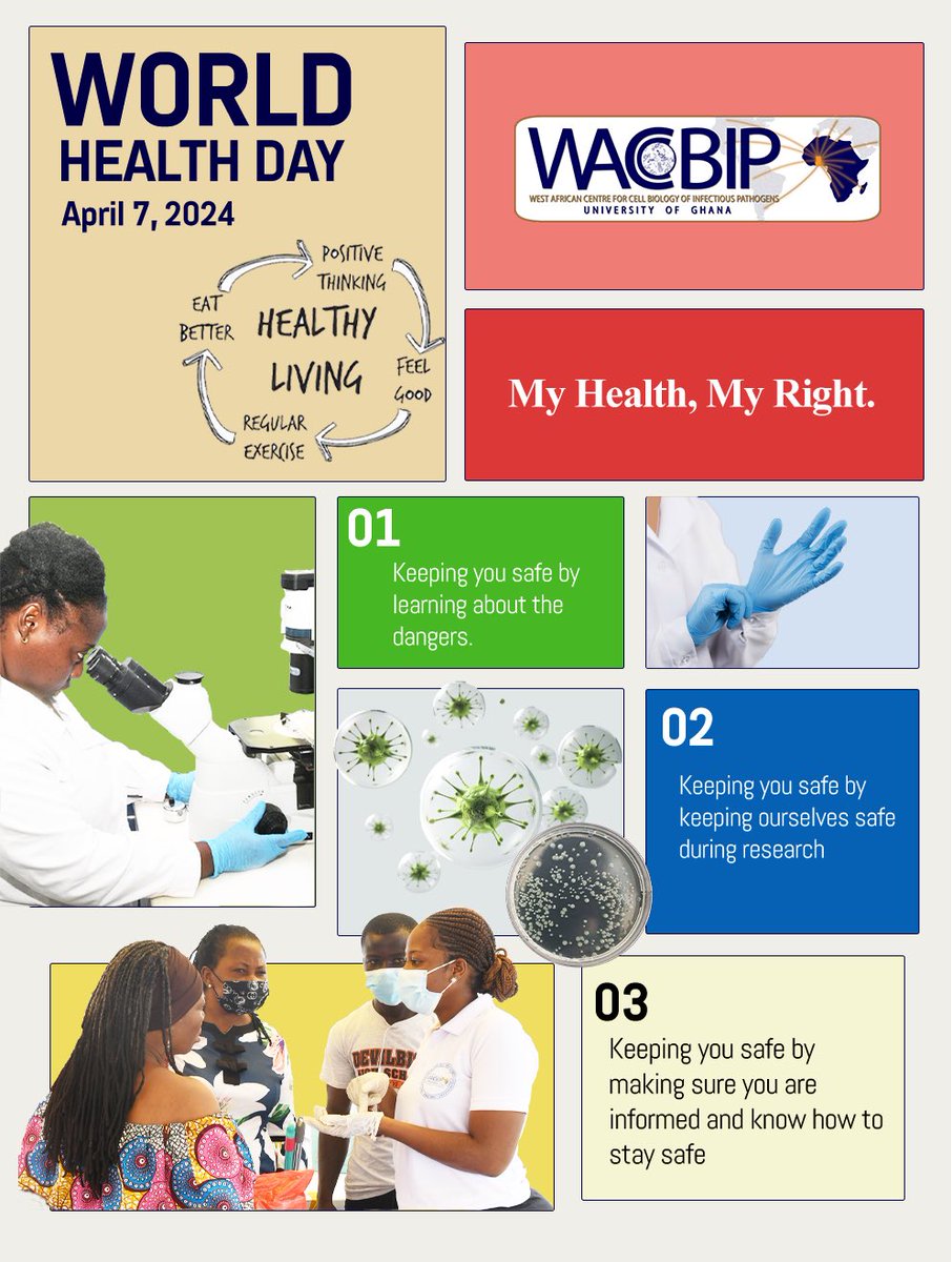 This year’s #WorldHealthDay embraces the theme 'My health, my right'. With over 140 countries recognizing health as a human right, it's crucial to ensure access to essential services, healthcare, education, etc for all. Join @WACCBIP_UG let’s prioritize health equity worldwide!