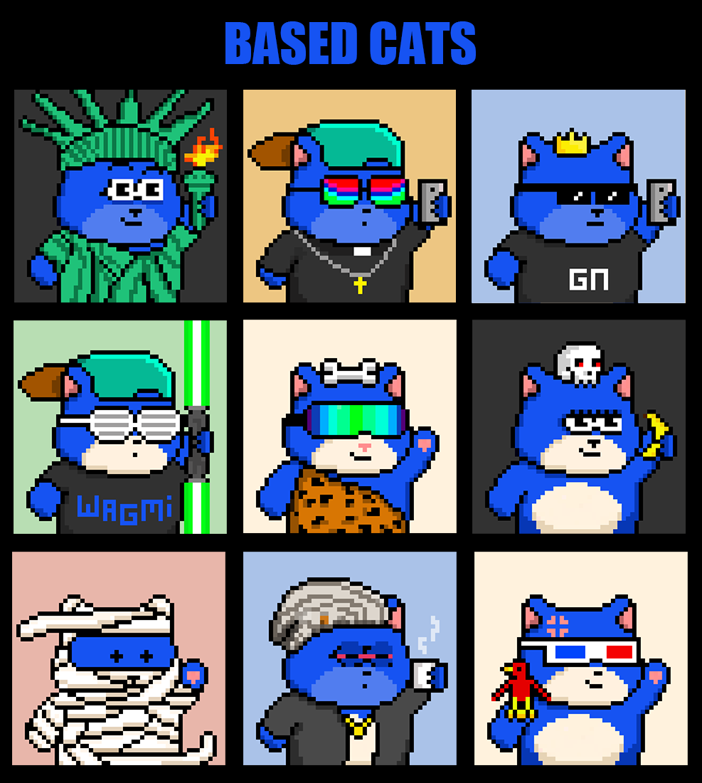 🐱 Introducing Based Cats NFTs on <a href="/base/">Base</a> 

⏰ Dropping in 3 days at 3 PM UTC on <a href="/opensea/">OpenSea</a> 

👉 opensea.io/collection/bas…

🧵👇

#base #basenft