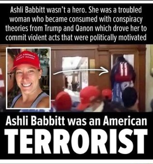 Ashli Babbitt should have complied and fucked around and found out. 🤡
