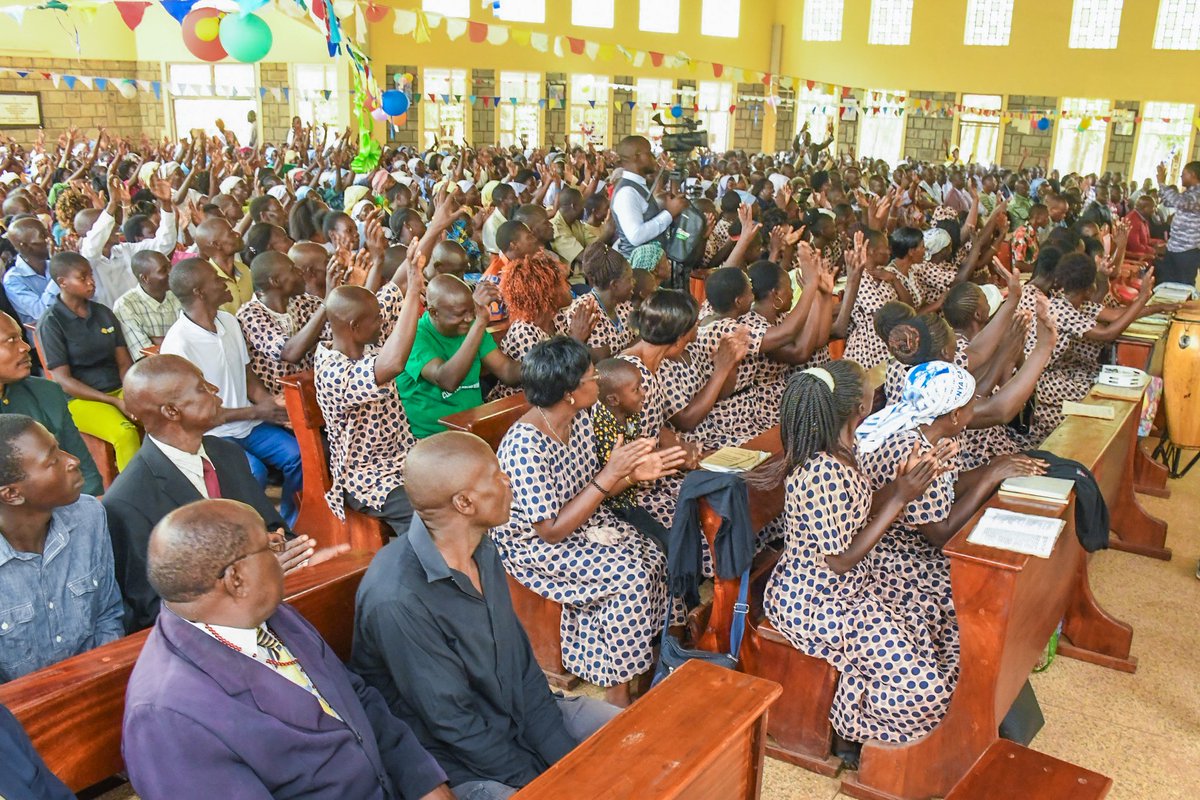 Matthew 18:20. 'For where two or three are gathered together in my name, I am there among them' . Sunday service and Thanksgiving -Bulimbo Catholic Church, Kakamega.