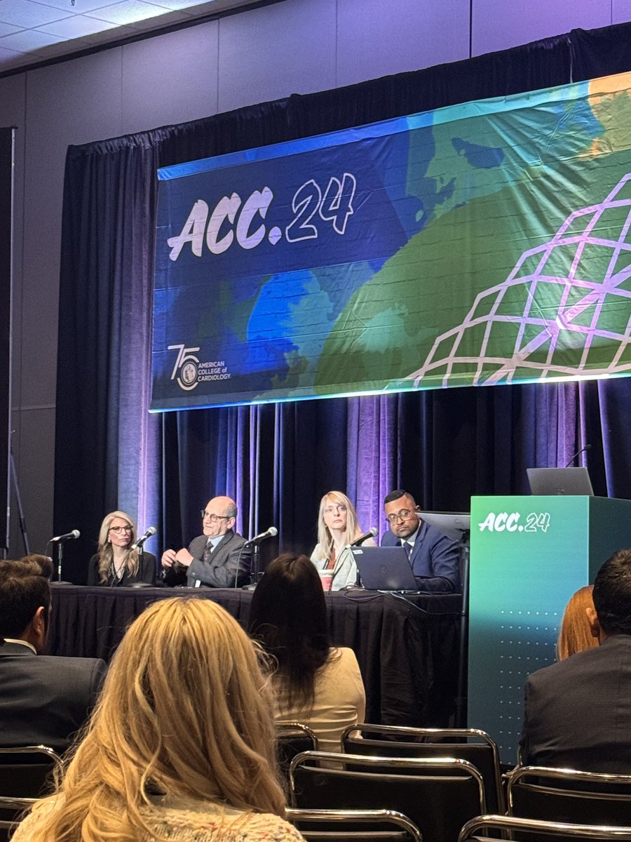 Thanks to all that came for our session Clinical Conundrums in Special Populations! Excellent discussion from the panel and challenging cases from the speakers! Also great advice from @DrBillLombardi “We need to do more for the patients and less for the metrics” #ACC24