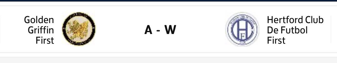Todays fixture vs Golden Griffin awarded as an away walkover for HCDF. 🔵⚪️