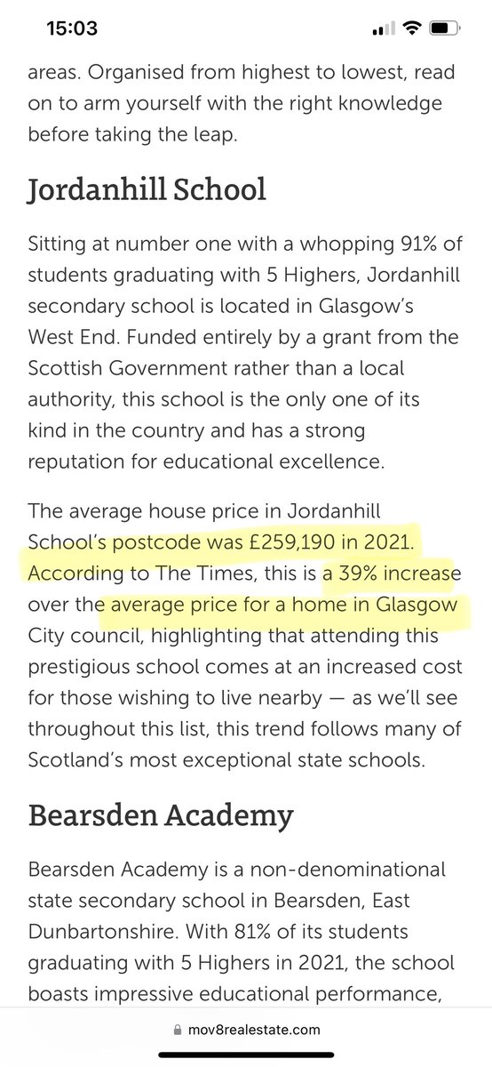 sjksanders's tweet image. Weirdly the Edinburgh ones are cheaper - because a high % go to the local fee paying schools. Most cities is &amp;lt;9% - in Edinburgh 25% - which is just 🤯
