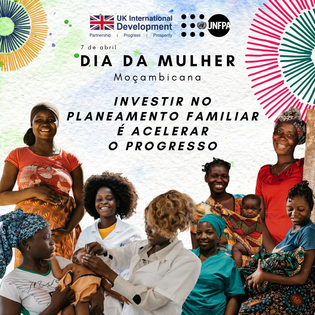 O planeamento familiar é um direito humano! Com o apoio do @UKinMozambique , #UNFPA trabalha com o Gov 🇲🇿 para aumentar o acesso por parte das mulheres e adolescentes: ✅a contraceptivos modernos, e ✅serviços de planeamento familiar integrados e de qualidade #InvestInWomen