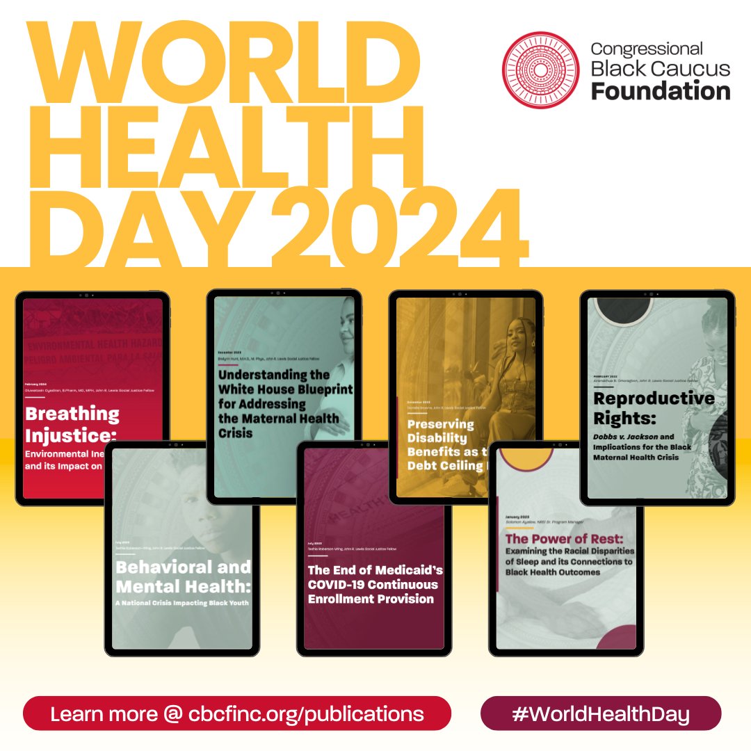 Health equity is not just a goal; it's a necessity. Together, we can bridge gaps, foster inclusivity, and ensure access to quality healthcare for all. 🩺🌍 Learn more about our health #research: cbcfinc.org/publications #CBCF #WorldHealthDay