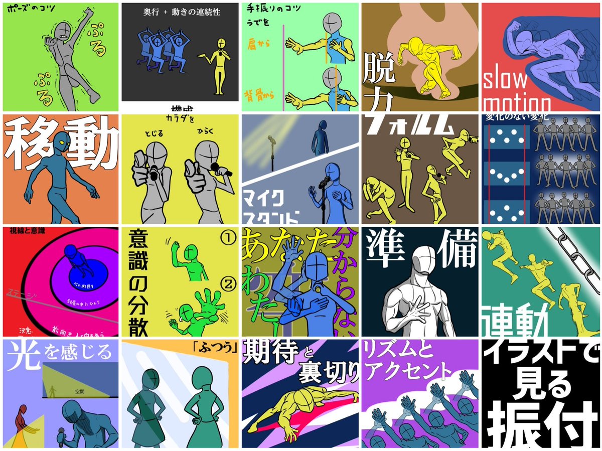 #イラストで見る振付 
#イラ振 

振付や演出において意識していること、普段指導していること、LIVEを作るときに個人的にこだわっている部分などをイラストで描いて説明しております。

実際にリハーサルすれば、あっという間にパフォーマンスは良くなります。