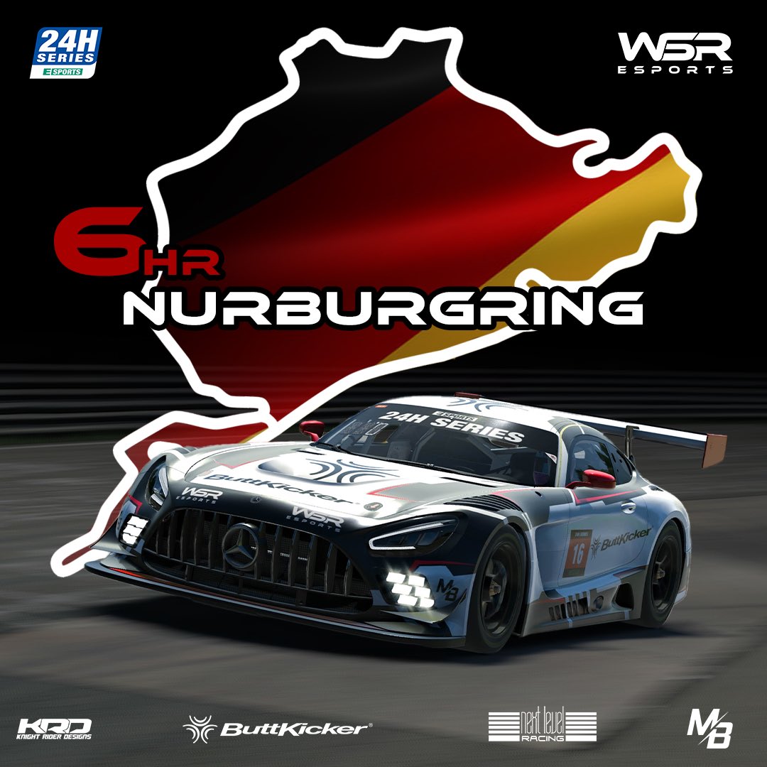 The 24hr series makes it’s way over to the forests of Germany for 6hrs of the Nordschleife 

#wsresports #ButtKicker #nextlevelracing #esports #esport #simracing #virtualracing #iracingworld #iracing #racingteam #letsgo 
@TheButtKicker @nextlvlracing