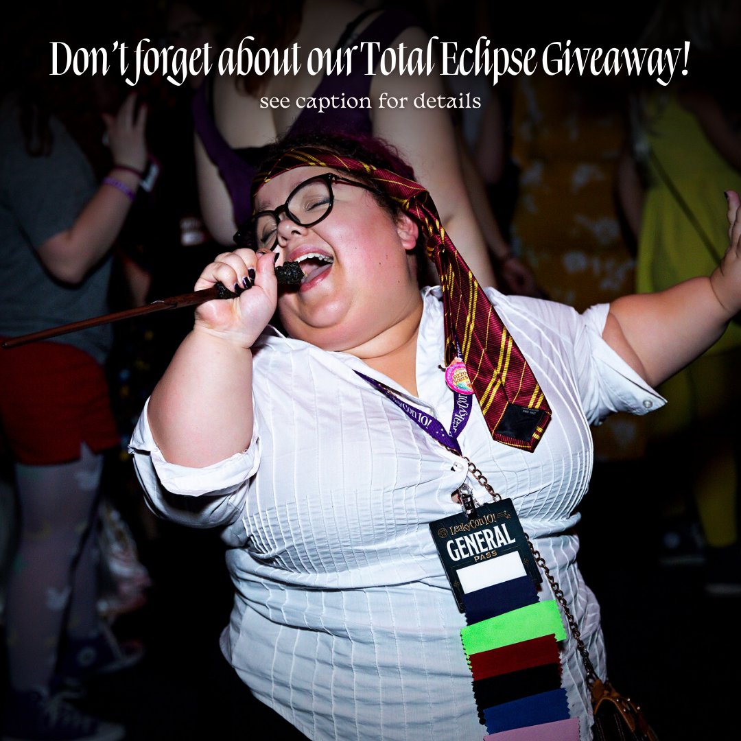 LeakyCon's tweet photo. Don't miss your chance to win 2 LeakyCon General Passes and 2 Sets of Portal Passes! Enter to win at https://t.co/HUoitPxIai.
Winner will be contacted via email on April 9th. Bright eyes, enter and share now! #LeakyCon #TotalEclipseOfTheCon #Eclipse https://t.co/ybMasJh4x3