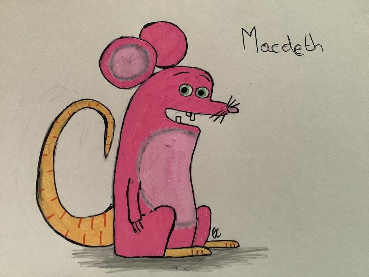 Please meet MacDeth, the #DrawWithRob Rat

Mac is a master of a disguise, despite his cute appearance, he is here to steal all your cheese & chew gum and he is all out of gum.

Happy Sunday Twitter Pals.

@RobBiddulph #Drawing