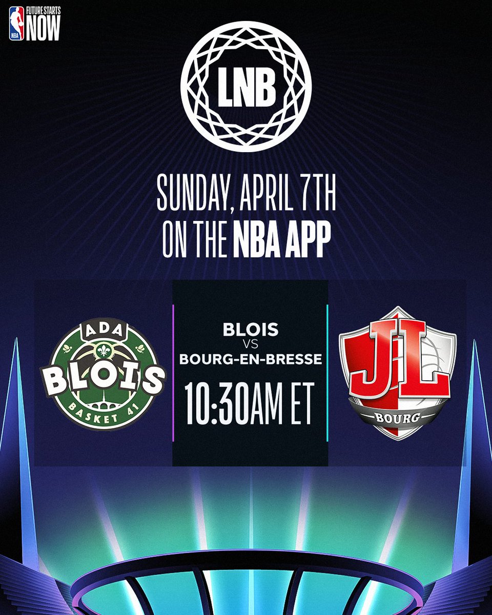 Get a glimpse of 2024 #NBADraft prospects Zaccharie Risacher and @JLBourgBasket when they take on @ADABloisBasket today at 10:30am/et on the NBA App! Watch LNB hoops from the U.S., France and more than 150 countries 🇫🇷 📲: link.nba.com/NBA__LNB