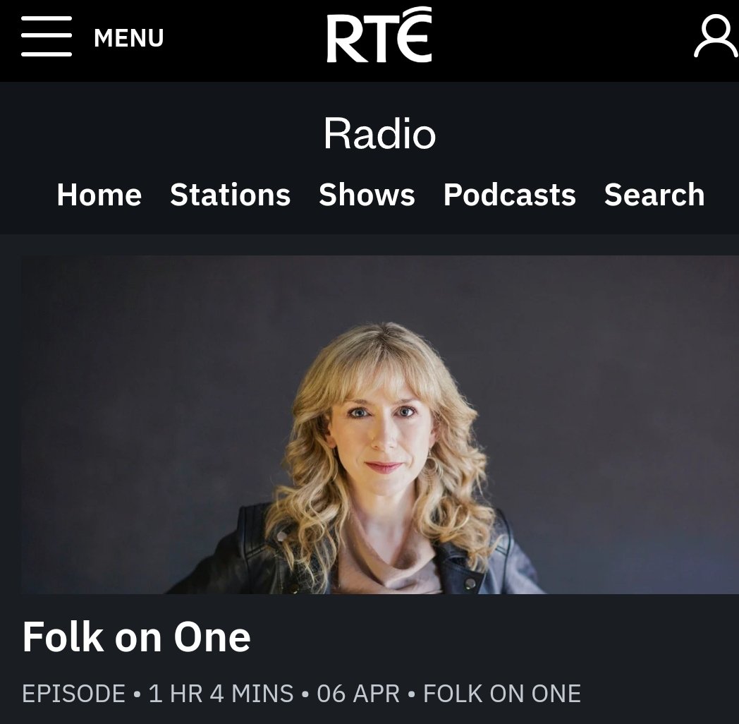 Thanks to @MuireannNic for the spin on the always-superb Folk on One on @RTERadio1 rte.ie/radio/radio1/f…