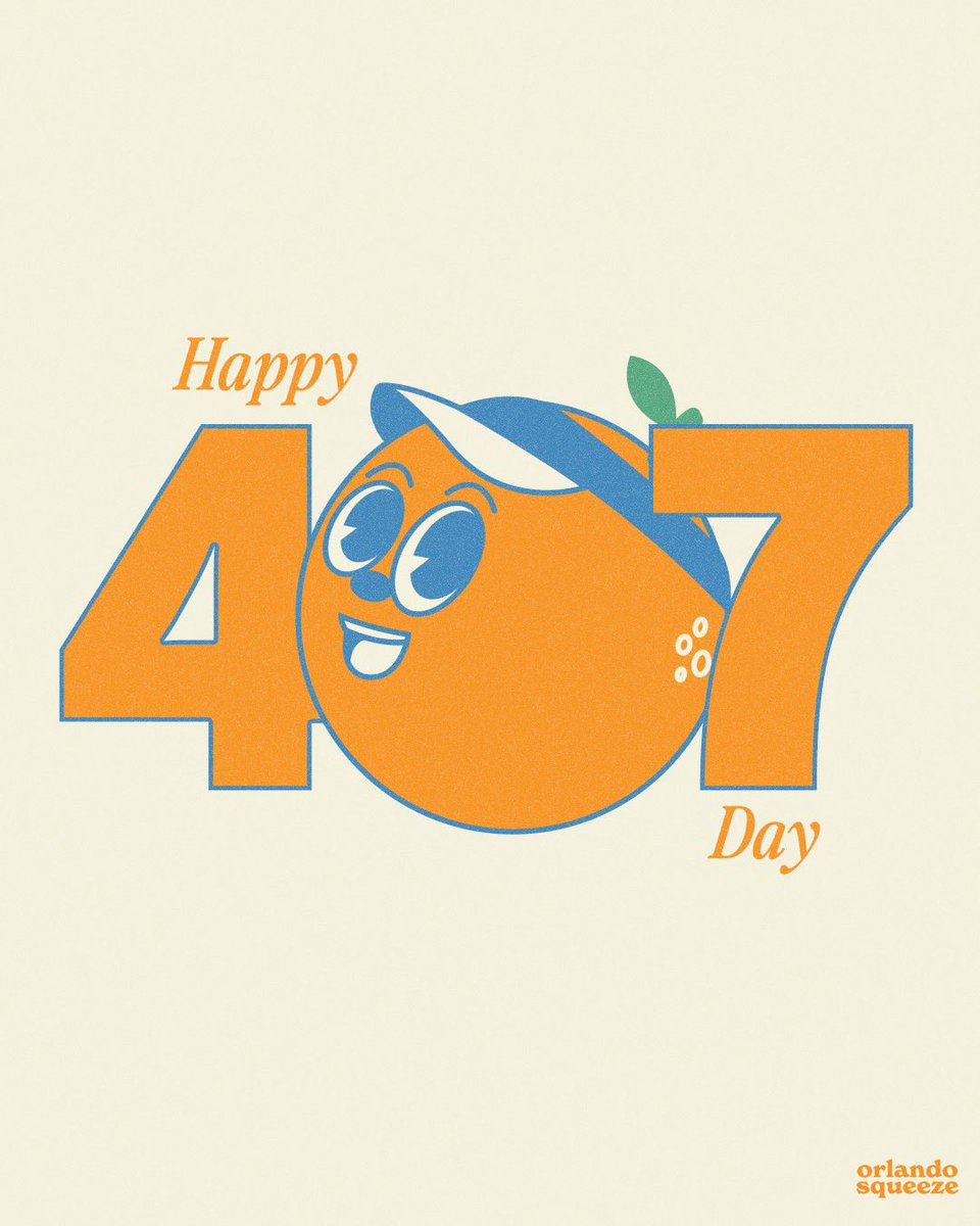 Best day of the year! Where are you playing today? Go out and celebrate this beautiful day, 🍊-town! #407day