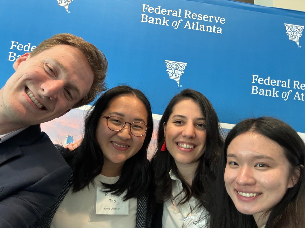 @EmoryEconomics graduate students enjoyed attending the @AtlantaFed's Wealth Inequality conference last week where they learned about the frontier of interdisciplinary methods for the measurement and theory in the context of inequality. @laneygradschool @emorycollege