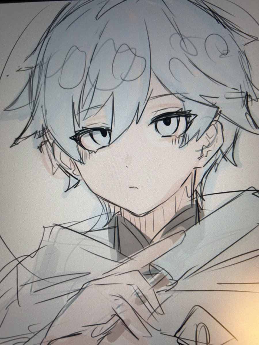 Nagame_0128's tweet photo. ラフ https://t.co/NwnnckP2S6