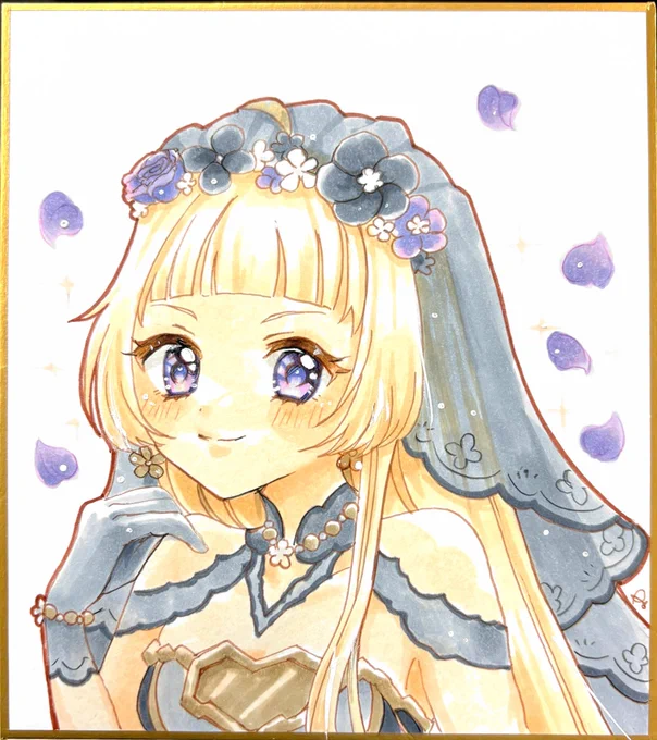 ユキちゃん※色紙本の付録のリクエストチケットでリクエストいただいた色紙のイラストです 