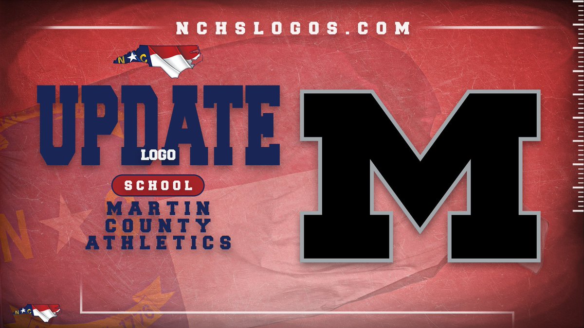 Today's #WeekendUpdate takes us to Martin County to➕ Martin County Athletics (Riverside & South Creek athletics joined) to our #NCHSLogos database ⬛️ @MarCoFB252 @MartinCountyAD @MartinCoSchNC @RiversideMCS @SouthCreekHS @MCSTennis nchslogos.com/martincountyat… #nchsfb #nchshoops