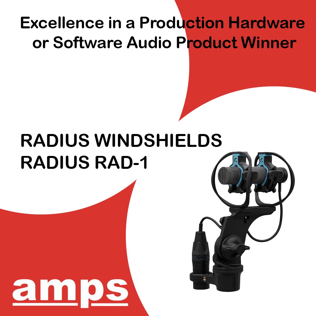 Next we have the winner of Excellence in a Production Hardware or Software Audio Product... The winner is the Radius Windshields Radius Rad-1 (@radiusWS) Congratulations! 👏👏👏