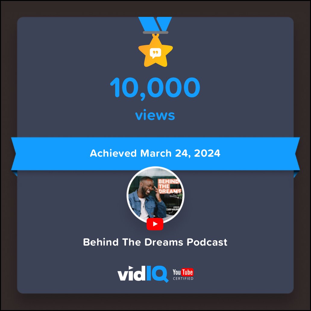 Hit my first 10k views on YouTube :) 

Shout out to my team for getting us here, especially my amazing talented exec producer and partner in podcast crime @abisoye_osun 

If you haven't yet, make sure you subscribe on YouTube too 😇

linktw.in/QEwcWb