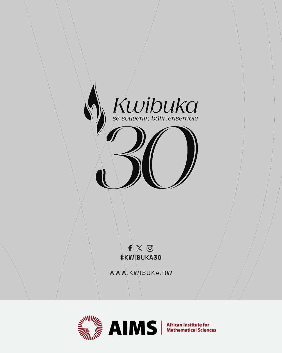 This #Kwibuka30 marks the beginning of the 30th Commemoration of the Genocide Against the Tutsi. As we remember all the lives lost, we want to particularly encourage and commend the survivors of the Genocide Against the Tutsi. We stand with you and our thoughts are with you.🙏🏾🙏🏾