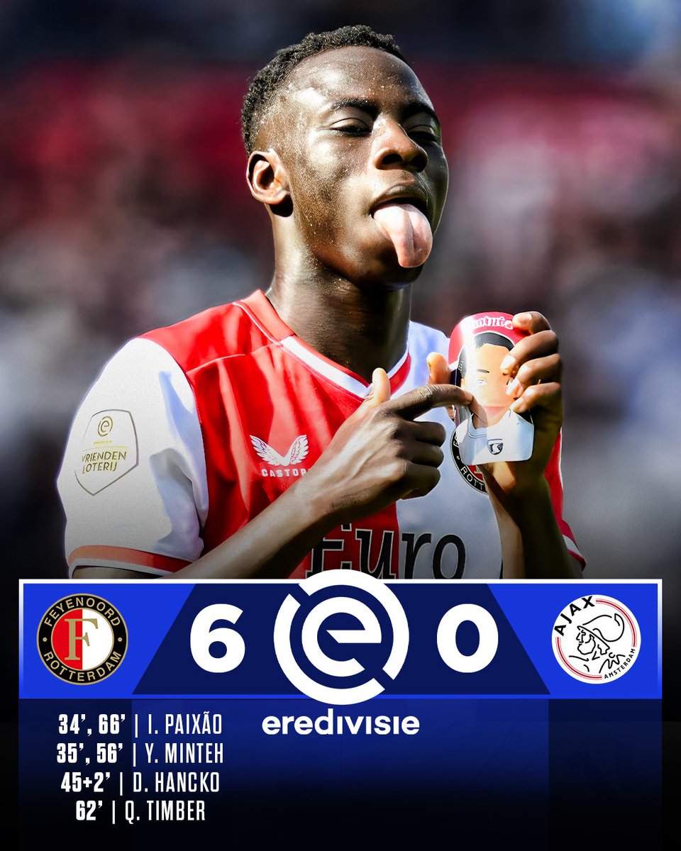 🔴⚪️ Historical win for Feyenoord vs Ajax.