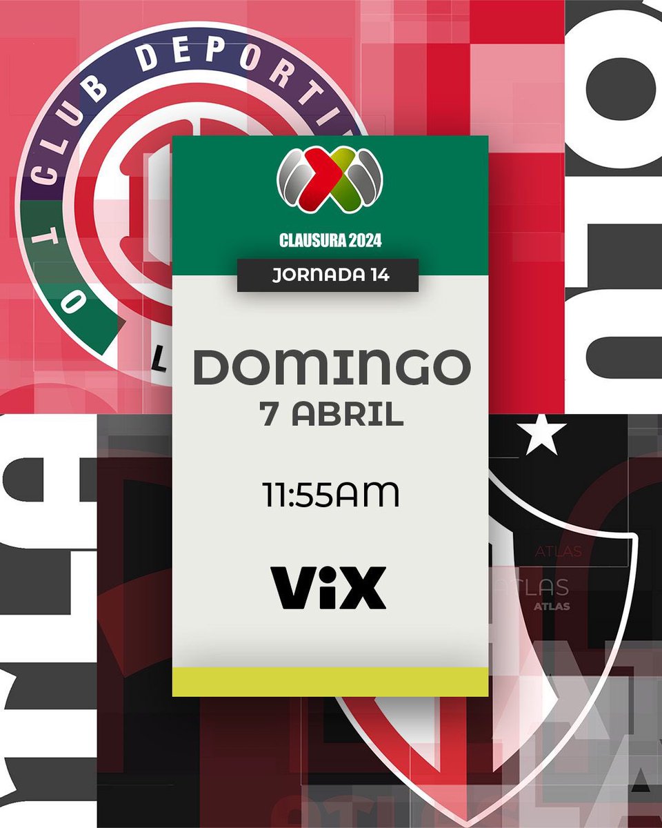 #DomingoDeFutEnTUDN Jornada 14 HOY A las 11:55 am Por @ViX 📲 bit.ly/3a4veno