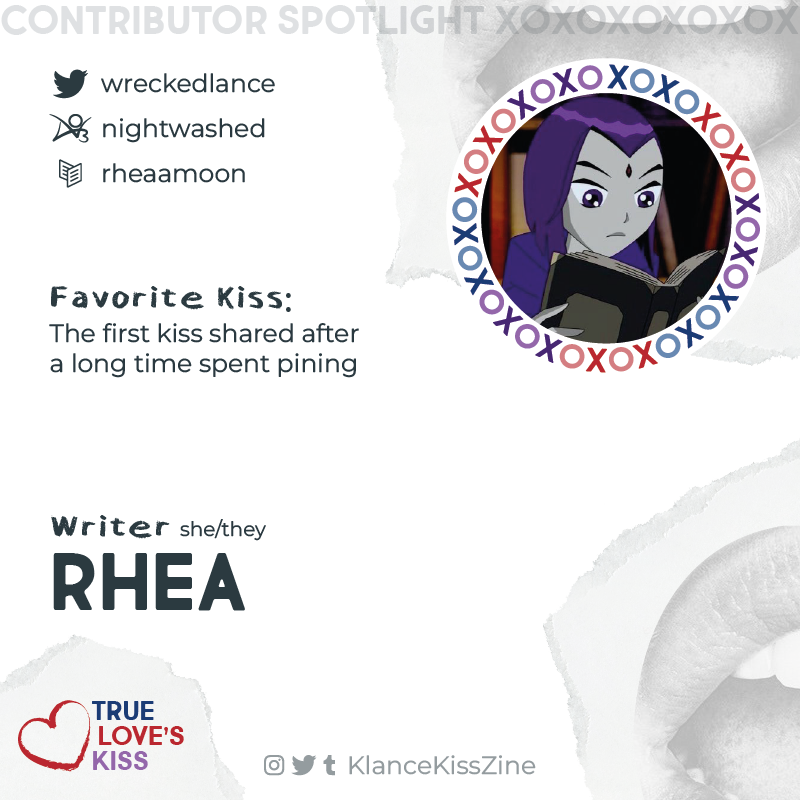 KlanceKissZine's tweet photo. 🌟Contributor Spotlight🌟

Hello Klancers! 💋

Introducing Rhea! 😘
@wreckedlance  

We cannot wait to enter the pages of their work! 💕

xoxo https://t.co/DW0LsFgzBh
