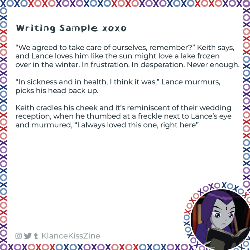 🌟Contributor Spotlight🌟

Hello Klancers! 💋

Introducing Rhea! 😘
<a href="/wreckedlance/">rheaa</a>  

We cannot wait to enter the pages of their work! 💕

xoxo